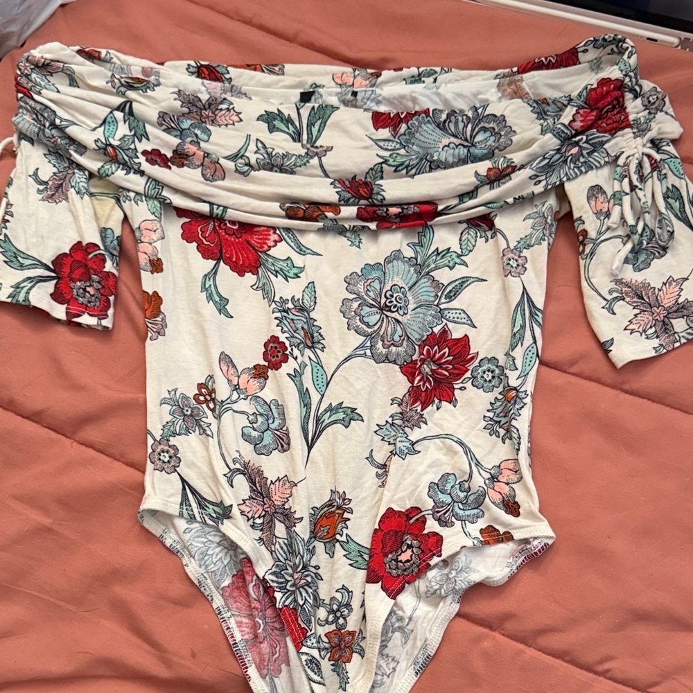 Floral Off-Shoulder Bodysuit
